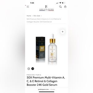 Predire Paris 50X Premium Multi-Vitamin Serum - Gold